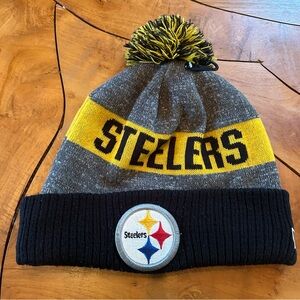 NEW Pittsburgh Steelers Ski Beanie Hat Pom Pom New Era